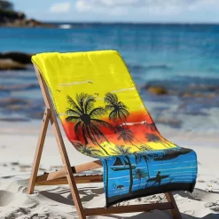 Sunshine and Beach Beach Towel Premium Quality Ultra Soft Absorbent Lightweight Durable Quick Drying Vibrant Design Perfect for Beach Pool Sunbathing Travel Summer Accessory Comfortable and Stylish