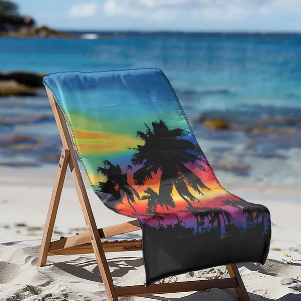 Sunshine and Beach Beach Towel Premium Quality Ultra Soft Absorbent Lightweight Durable Quick Drying Vibrant Design Perfect for Beach Pool Sunbathing Travel Summer Accessory Comfortable and Stylish