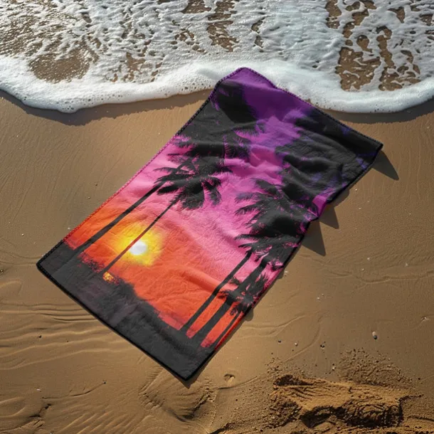 Sunshine and Beach Beach Towel Premium Quality Ultra Soft Absorbent Lightweight Durable Quick Drying Vibrant Design Perfect for Beach Pool Sunbathing Travel Summer Accessory Comfortable and Stylish