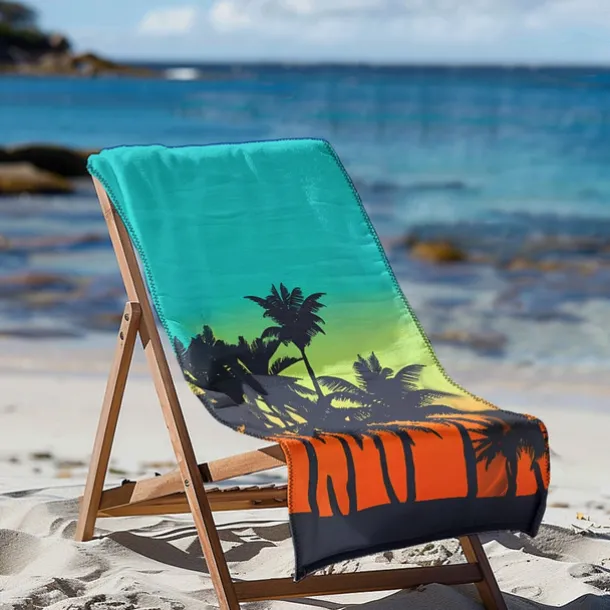 Sunshine and Beach Beach Towel Premium Quality Ultra Soft Absorbent Lightweight Durable Quick Drying Vibrant Design Perfect for Beach Pool Sunbathing Travel Summer Accessory Comfortable and Stylish