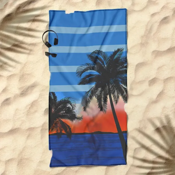 Sunshine and Beach Beach Towel Premium Quality Ultra Soft Absorbent Lightweight Durable Quick Drying Vibrant Design Perfect for Beach Pool Sunbathing Travel Summer Accessory Comfortable and Stylish