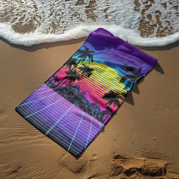 Sunshine and Beach Beach Towel Premium Quality Ultra Soft Absorbent Lightweight Durable Quick Drying Vibrant Design Perfect for Beach Pool Sunbathing Travel Summer Accessory Comfortable and Stylish