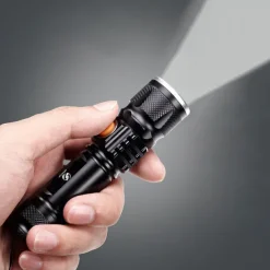 Super bright Rechargeable LED Flashlight With Tail USB Charging Head Zoomable waterproof Torch Portable light 3 Lighting modes Built-in battery