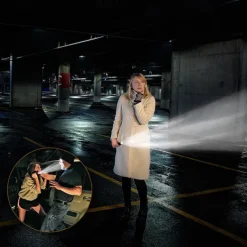 Super bright Rechargeable LED Flashlight With Tail USB Charging Head Zoomable waterproof Torch Portable light 3 Lighting modes Built-in battery