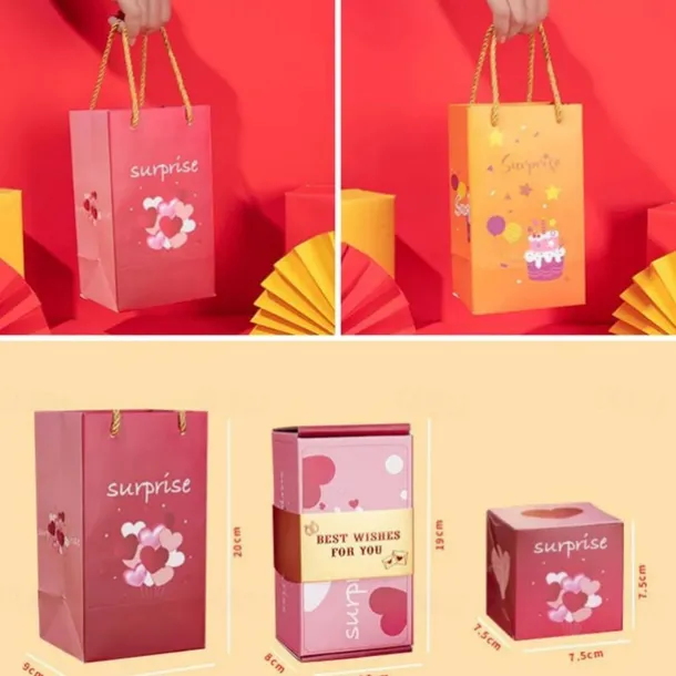 Surprise Gift Box Explosion - 2025 Newly Valentine's Day Surprise Gift Boxes Stocking Fillers,Gift Box Explosion for Money and Birthday, Pop-Up Explosion Gift Box