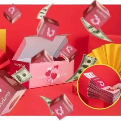 Surprise Gift Box Explosion - 2025 Newly Valentine's Day Surprise Gift Boxes Stocking Fillers,Gift Box Explosion for Money and Birthday, Pop-Up Explosion Gift Box