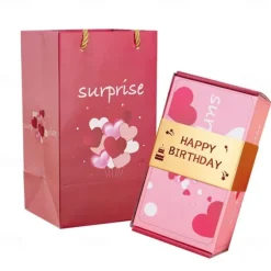 Surprise Gift Box Explosion - 2025 Newly Valentine's Day Surprise Gift Boxes Stocking Fillers,Gift Box Explosion for Money and Birthday, Pop-Up Explosion Gift Box
