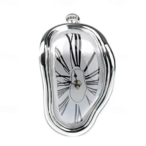 Surreal Melted Twisted Roman Numeral Wall Clocks Surrealism Style Clock Home Accessory Distorted Wall Watch Decor