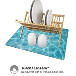 Table Mat Draining Mat Bar Heat iInsulation Non-slip Mat Household Kitchen Utensils Drying Mat