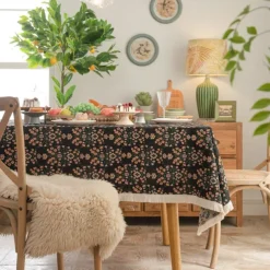 Tablecloth Decorative and Durable Table Cover Ideal for Dining and Kitchen Tables Perfect for Everyday Use or Special Occasions
