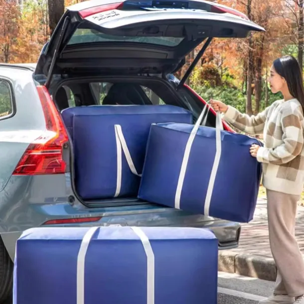 TAILI Extra Large Moving Bags, Silver Heavy Duty Totes For Storage, Wrap Around Handles, Storage Bags for Space Saving, Alternative to Moving Boxes