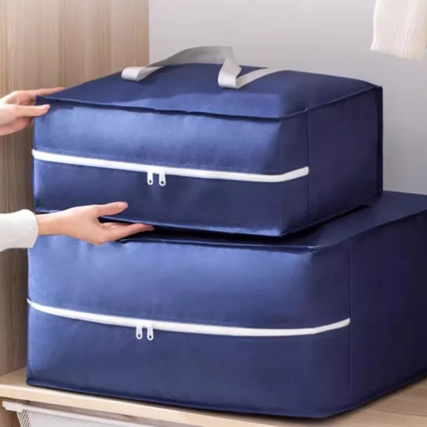 TAILI Extra Large Moving Bags, Silver Heavy Duty Totes For Storage, Wrap Around Handles, Storage Bags for Space Saving, Alternative to Moving Boxes