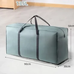 TAILI Extra Large Moving Bags, Silver Heavy Duty Totes For Storage, Wrap Around Handles, Storage Bags for Space Saving, Alternative to Moving Boxes