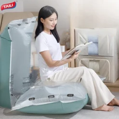 TAILI Vacuum Storage Bags, Vacuum Seal Bags for Clothing, Large Space Saver for Clothes, Pillows, Bedding, Sweater, Closet Organization, Manual or electric (without air pump)