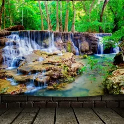 Tapestry Blanket Wall Hangings Forest 3D Bedroom Living Room Dorm Decorations Wall Door Background