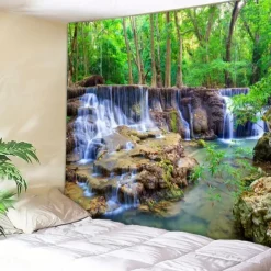 Tapestry Blanket Wall Hangings Forest 3D Bedroom Living Room Dorm Decorations Wall Door Background