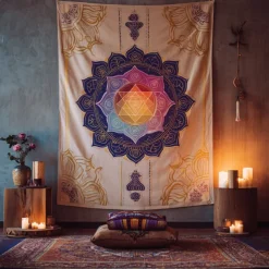 Tapestry Blanket Wall Hangings Seven Chakra Yoga Meditation Sports Mystic Bedroom Living Room Dorm Decorations Wall Door Background