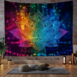 Tapestry Blanket Wall Hangings Seven Chakra Yoga Meditation Sports Mystic Bedroom Living Room Dorm Decorations Wall Door Background