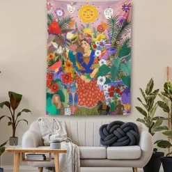 Tapestry Blanket Wall Hangings Folk Art Boho Mexico Bedroom Living Room Dorm Decorations Wall Door Background