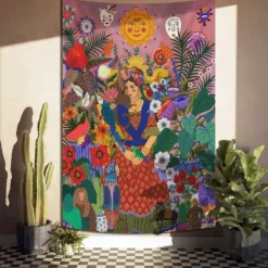 Tapestry Blanket Wall Hangings Folk Art Boho Mexico Bedroom Living Room Dorm Decorations Wall Door Background