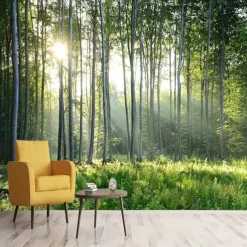 Tapestry Wall Hangings Forest Landscape 3D Bedroom Living Room Dorm Decorations Wall Door Background