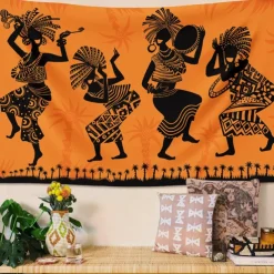 Tapestry Wall Hangings KoKopelli Ethnic Rustic Bedroom Living Room Dorm Decorations Wall Door Background