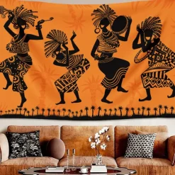 Tapestry Wall Hangings KoKopelli Ethnic Rustic Bedroom Living Room Dorm Decorations Wall Door Background