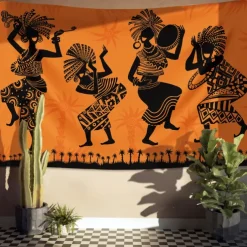 Tapestry Wall Hangings KoKopelli Ethnic Rustic Bedroom Living Room Dorm Decorations Wall Door Background