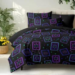 Tarot Card Duvet Cover 100% Cotton Full Size Bedding Set Bed Sets Quilt Cover Soft Lightweight Comforter Cover with 2 Pillowcases for All Season