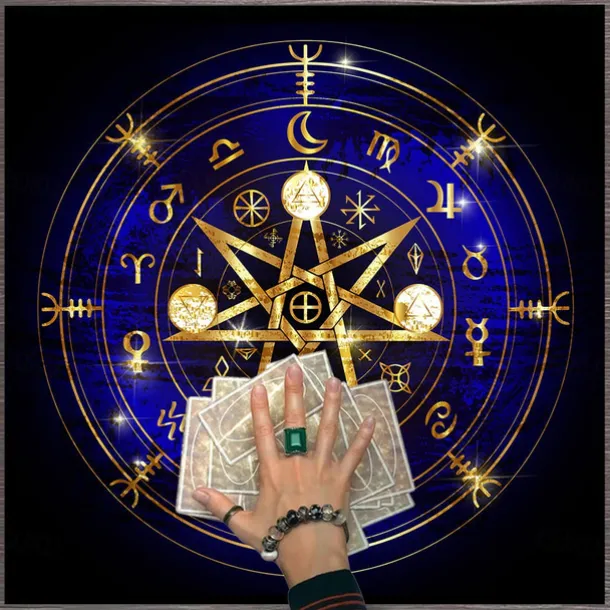 Tarot Tablecloth for Game, Altar Cloth, Witchcraft Astrology Decor Oracle Card Pad Tarot Mat Witcher Decor, Party Favors, Party Gift Decor, Party Supplies Magic Art Divination