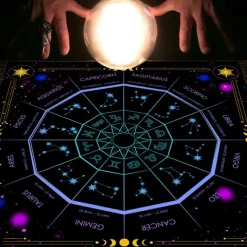 Tarot Tablecloth for Game, Altar Cloth, Witchcraft Astrology Decor Oracle Card Pad Tarot Mat Witcher Decor, Party Favors, Party Gift Decor, Party Supplies Magic Art Divination