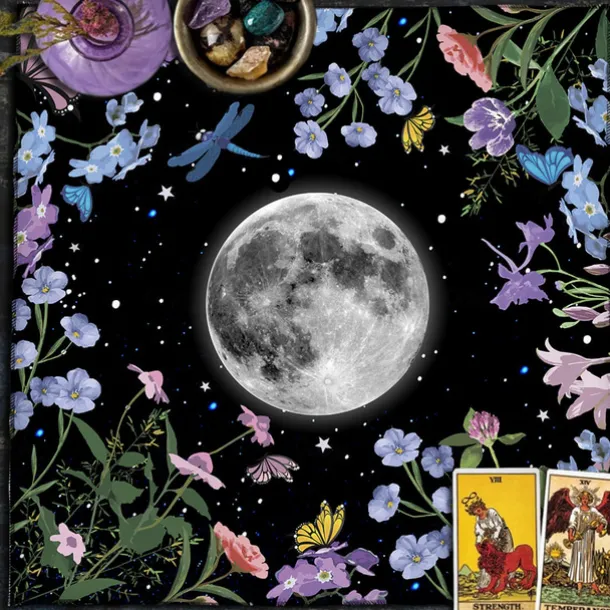 Tarot Tablecloth for Game, Altar Cloth, Witchcraft Astrology Decor Oracle Card Pad Tarot Mat Witcher Decor, Party Favors, Party Gift Decor, Party Supplies Magic Art Divination