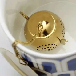 Teapot Shaped Stainless Steel Loose Leaf Tea Infuser Strainer - Reusable Tea Infusers for Herbal Spice Tea, Teaware, and Tea Ceremony Accessories