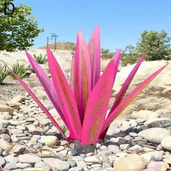 Tequila Rustic Sculpture, DIY Metal Agave Plant,Rustic Hand Painted Metal Agave,Garden Yard Art Decoration Statue Home Decor for Yard Stakes,Garden Figurines,Outdoor Patio