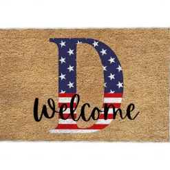 4th of July Doormat Kitchen Mat American Patriotic Floor Mat Non-Slip Independence Day Area Rug Oil Proof Rug Indoor Outdoor Mat Bedroom Decor Bathroom Mat Entrance Rug