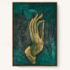 Thai Decorative Painting Southeast Asian Style Wall Posters India Bergamot Lotus Yoga Buddha Canvas Prints Living Room Decor