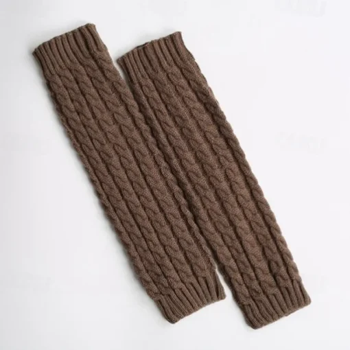 Thermal Knitted Leg Warmer, Cute Knee High Socks, Winter Preppy Style Thermal Baggy Leg Warmer