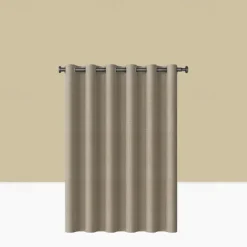 Thick Linen Fabric Shower Curtain, Heavy Duty Luxury Decorative Shower Curtains for Bathroom and Bathtubs, Classic Hotel Spa Quality Design, Waterproof & Washable