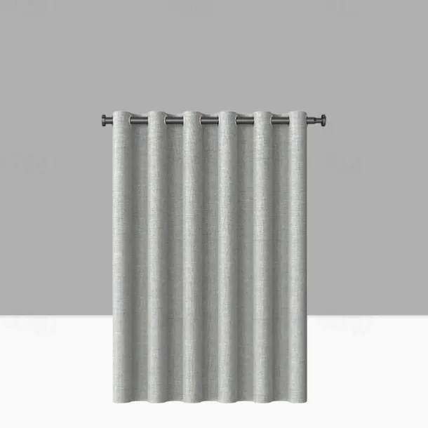 Thick Linen Fabric Shower Curtain, Heavy Duty Luxury Decorative Shower Curtains for Bathroom and Bathtubs, Classic Hotel Spa Quality Design, Waterproof & Washable