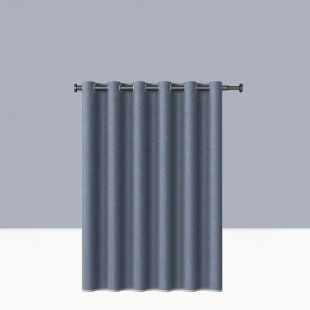 Thick Linen Fabric Shower Curtain, Heavy Duty Luxury Decorative Shower Curtains for Bathroom and Bathtubs, Classic Hotel Spa Quality Design, Waterproof & Washable