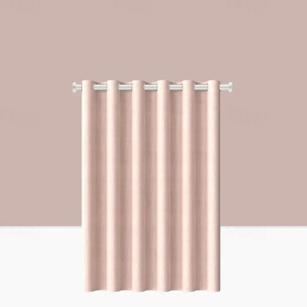 Thick Linen Fabric Shower Curtain, Heavy Duty Luxury Decorative Shower Curtains for Bathroom and Bathtubs, Classic Hotel Spa Quality Design, Waterproof & Washable