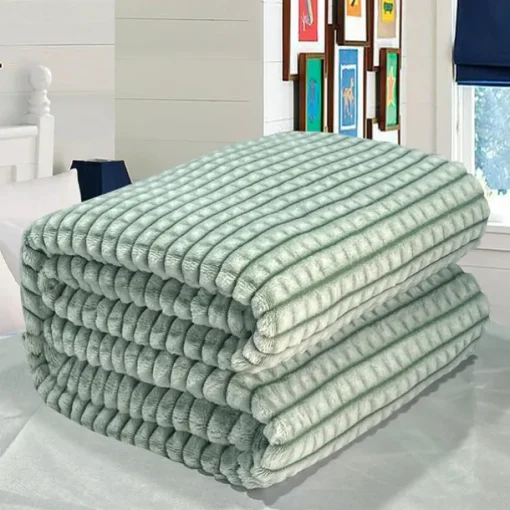 Thickened Solid Color Pineapple Checked Flannel Blanket Coral Velvet Sofa Cover Blanket Air Conditioning Blanket Nap Blanket