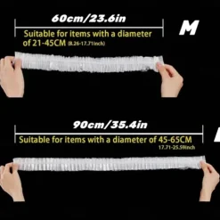 Thickened Transparent Dust Cover Universal Kitchen Rice Cooker Air Conditioner Household Appliances Transparent Film Cover Elastic Band Disposable Dust Cover