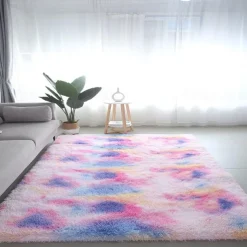 Tie-dye Printing Area Rug Carpet Velvet Carpet PV Living Room Study Bedside Bedroom Carpet