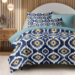 Tie-Dye Style Set Soft 3-Piece Luxury Cotton Bedding Set Home Decor Gift King Queen Duvet Cover