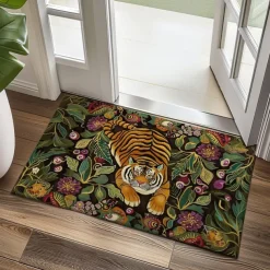 Tiger Jungle Doormat Non-Slip Oil Proof Rug Indoor Outdoor Mat Bedroom Decor Bathroom Mat Entrance Rug Door Mat