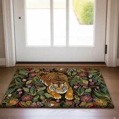 Tiger Jungle Doormat Non-Slip Oil Proof Rug Indoor Outdoor Mat Bedroom Decor Bathroom Mat Entrance Rug Door Mat