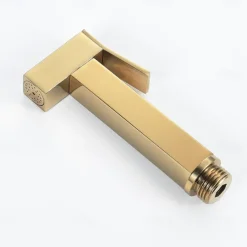 Ti-PVD Gold Handheld Bidet Sprayer with ABS Base and 1.5m Hose