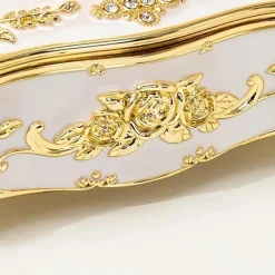 Tissue Box Holder, Vintage Toilet Paper Holder, Elegant Acrylic Facial Tissue Napkin Dispenser Holder For Bedroom, Coffee Table, Bathroom, Home, Restaurant, Wedding