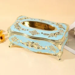 Tissue Box Holder, Vintage Toilet Paper Holder, Elegant Acrylic Facial Tissue Napkin Dispenser Holder For Bedroom, Coffee Table, Bathroom, Home, Restaurant, Wedding